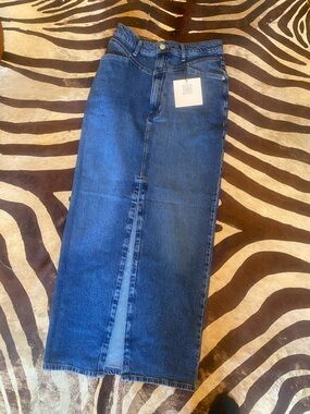 Women’s piral  Dark Blue Denim Jeans Skirt s NWT